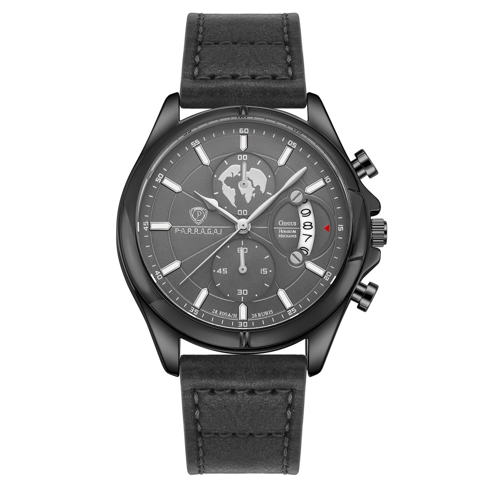 Parragai Genius Pilot Chronograph Blue Steel - THE AM Fine Timepieces
